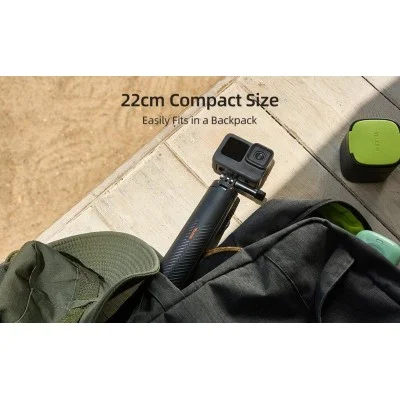 Telesin Floating Selfie Stick with Tripod for action cameras - Black